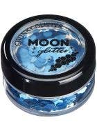 Image of Moon Glitter Holographic Blue Chunky Loose Glitter