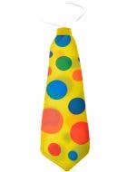 Yellow Polka Dot Jumbo Novelty Costume Clown Tie Main Image