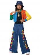 Image of front of Hip Hop Superstar Girl's 90s Dress Up Costume | Heaven Costumes