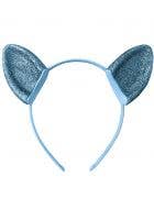 Glittery Blue My Little Pony Rainbow Dash Ears on Headband