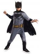 Black and Grey Justice League Batman Costume for Boys