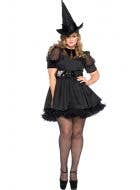 Black Witch Plus Size Sexy Halloween Costume Main View