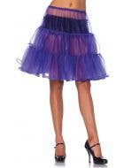 Purple Women's Knee Length Costume Petticoat