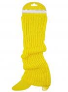 Yellow Knitted Style Leg Warmers