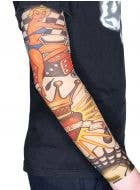 Image of Neo Traditional Print Tattoo Sleeve Costume Accessory