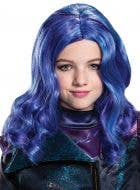 Girls Wavy Blue and Purple Descendants 3 Mal Costume Wig