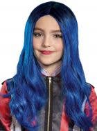 Girls Long Blue Deluxe Evie Descendants 3 Costume Wig