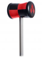 Red and Black Harley Quinn Mallet Costume Weapon