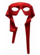 Bright Red Adult's And Kid's Superhero Eye Mask Costume Accessory - Main Image