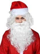Image of Santa Claus Mens Curly White Beard