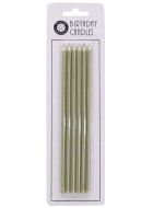 Image of Long Metallic Gold 15cm 6 Pack Birthday Candles