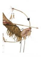 Native Indian Wild West Bow And Arrow With Feathers Costume Weapon Accessory