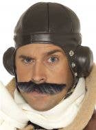 Leather Look Flying Pilots Hat Costume Accessory 