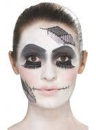Women's Damaged Broken Doll Halloween Makeup And Tattoo Accessory Kit Main Image