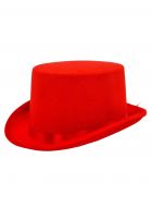Adults Classic Red Velvet Top Hat