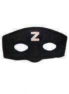 Basic Black Zorro Cheap Costume Mask