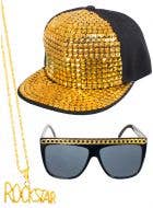 Bling Rockstar Hat, Glasses and Necklace Kit