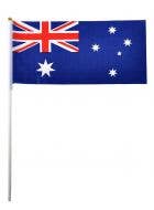 15 x 30cm Australian Flag on Stick Australia Day Aussie Flag Prop 