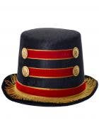 Red Gold and Black Ringmaster Top Hat