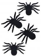 Black Velvet Pack of 4 Fake Spiders