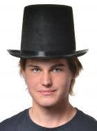 Tall Gentleman's Feltex Black Stovepipe Top Hat