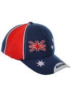Adults Aussie Flag Baseball Cap Costume Accessory Australia Day Hat -  Main Image 