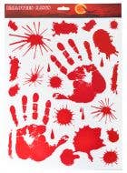 Bloody Hand Prints Window Stickers Halloween Decoration