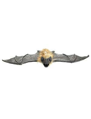 Image of Hanging Black Furry Bat Halloween Decoration - Main Image