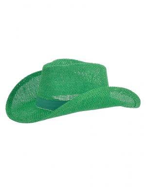 Image of Western Green Hessian Adult's Cowboy Hat