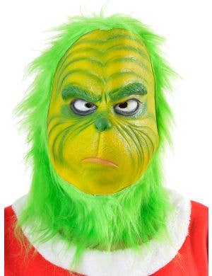 Image of Deluxe Rubber Latex Grinch Christmas Costume Mask - Main Image