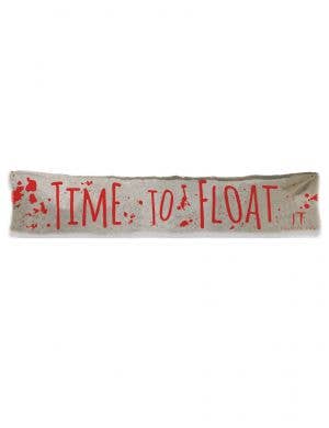 Licensed IT Time To Float Halloween Banner