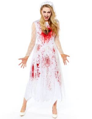 Image of Bloody Zombie Bride Women's Halloween Costume
