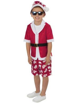 Australian Christmas Print Boys Short Sleeved Xmas Costume 