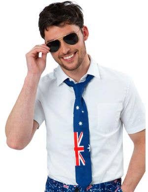 Image of Australian Flag Print Costume Tie