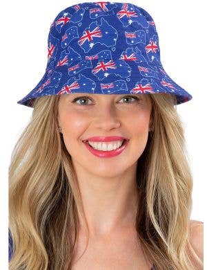 G'Day Australian Print Adults Reversible Bucket Hat