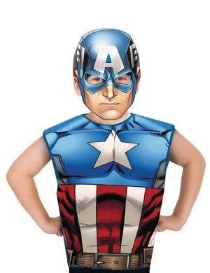 Image of Avengers Boy's Captain America Costume Top and Mask