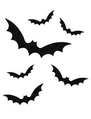 Image of Fright Night Black Bats Window Stickers Halloween Decoration - Main Image