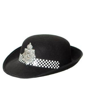 Women's Black Police Officer Bowler Costume Hat