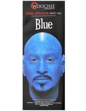 Image of Latex Blue Bald Cap Special FX Prosthetic - Main Image