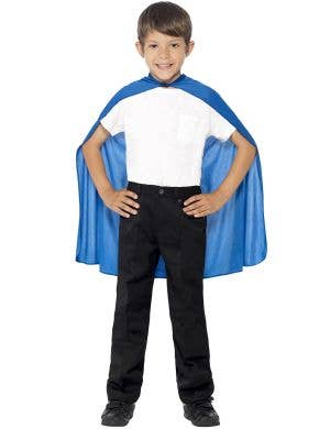 Image of Superhero Boys Blue Costume Accessory Cape