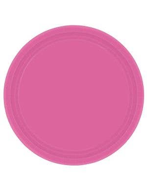 Image of Bright Pink 17cm Round 20 Pack Paper Plates