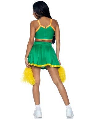Bring it Baddie Womens Sexy Green Cheerleader Costume