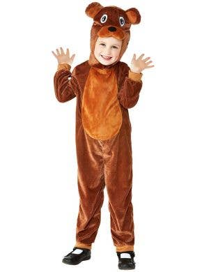Image of Big Brown Bear Toddler Onesie Costume - Front Image