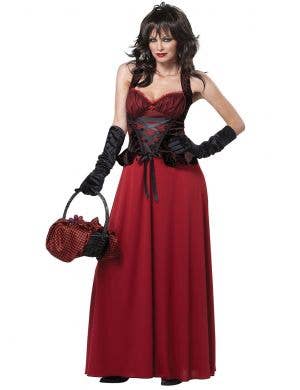 Dark Red Riding Hood Womens Halloween Costume
