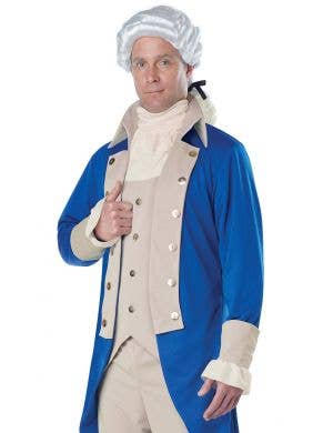 George Washington Mens Colonial Fancy Dress Costume