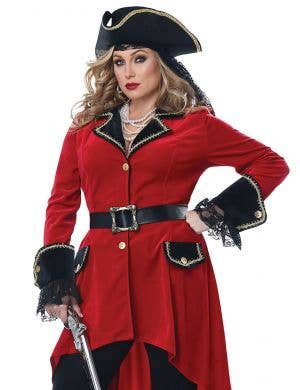 High Seas Heroine Womens Plus Size Pirate Costume