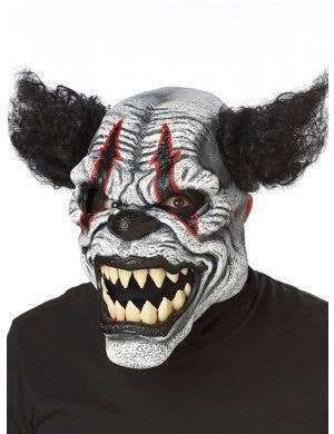 Deluxe Last Laugh Evil Clown Ani-Motion Halloween Costume Mask Accessory View 1