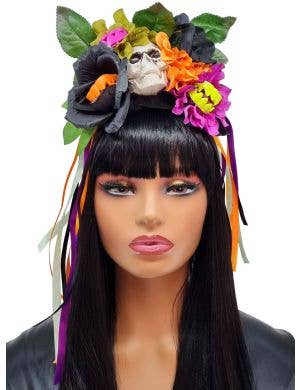 Image of Vibrant Monster Fang Flower Halloween Costume Headband - Main Image