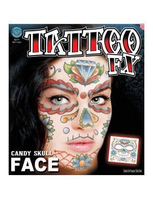 Sugar Skull Womens Temporary Tattoo Makeup