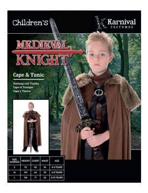 Medieval Knight Boys Fancy Dress Week Costume